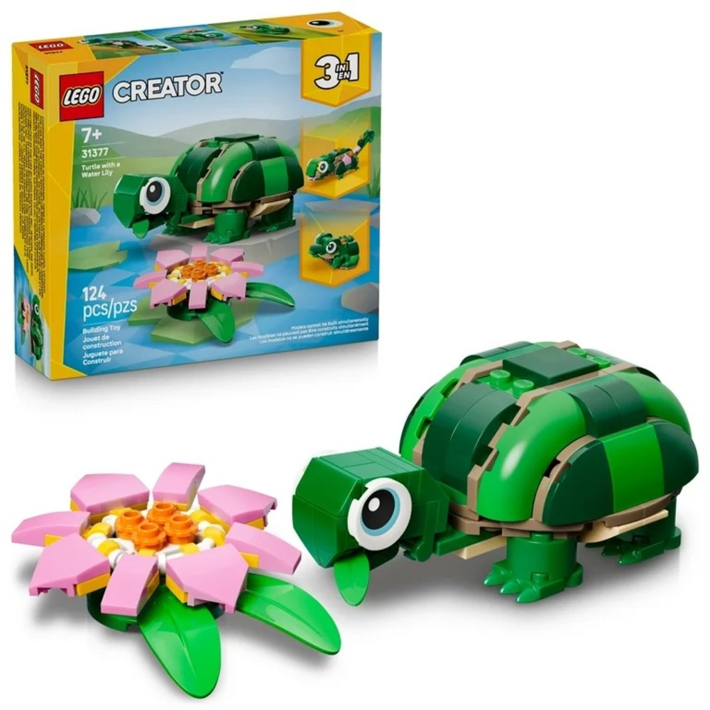 LEGO Creator 3 in 1 Turtle + Water Lily Flower (31377)
